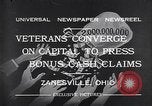 Immagine di prima guerra mondiale veterani vantaggi Zanesville Ohio USA, 1932, secondo 3 filmato di repertorio 65675035149