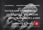 Immagine di prima guerra mondiale veterani vantaggi Zanesville Ohio USA, 1932, secondo 4 filmato di repertorio 65675035149