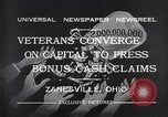 Immagine di prima guerra mondiale veterani vantaggi Zanesville Ohio USA, 1932, secondo 6 filmato di repertorio 65675035149