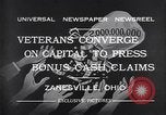 Immagine di prima guerra mondiale veterani vantaggi Zanesville Ohio USA, 1932, secondo 9 filmato di repertorio 65675035149