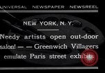 Standbild Outdoor Kunstausstellung New York United States USA, 1932, aus Sekunde 1 historischem Filmmaterial Videoclip 65675035152