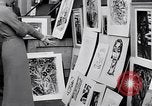 Standbild Outdoor Kunstausstellung New York United States USA, 1932, aus Sekunde 42 historischem Filmmaterial Videoclip 65675035152