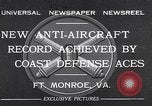 Standbild Armee O-1B Flugzeuge schleppen Ziele Fort Monroe Virginia USA, 1932, aus Sekunde 1 historischem Filmmaterial Videoclip 65675035153
