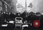 Image of American protest against price inflation New York City USA, 1916, second 32 stock footage video 65675035164