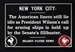 Image of merchant ship World War I New York City USA, 1917, second 1 stock footage video 65675035167