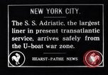 Image of SS Adriatic New York City USA, 1917, second 1 stock footage video 65675035176
