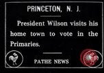 Immagine di Presidente Woodrow Wilson arrivando a Princeton Princeton New Jersey USA USA, 1916, secondo 1 filmato di repertorio 65675035177