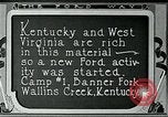 Image Ford des mines Wallins Creek Kentucky USA, 1924, de la seconde 61 séquences d'archives historiques vidéo 65675035232