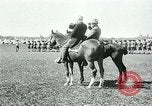 Image of President Woodrow Wilson reviews troops World War 1 United States USA, 1917, second 58 stock footage video 65675035259