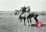 Image of President Woodrow Wilson reviews troops World War 1 United States USA, 1917, second 60 stock footage video 65675035259