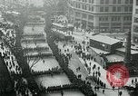Image of troops march on the streets New York City USA, 1917, second 8 stock footage video 65675035260