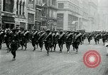 Image of troops march on the streets New York City USA, 1917, second 13 stock footage video 65675035260