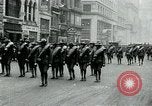 Image of troops march on the streets New York City USA, 1917, second 15 stock footage video 65675035260