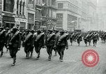 Image of troops march on the streets New York City USA, 1917, second 16 stock footage video 65675035260