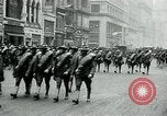 Image of troops march on the streets New York City USA, 1917, second 17 stock footage video 65675035260