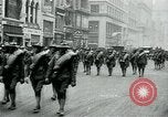 Image of troops march on the streets New York City USA, 1917, second 18 stock footage video 65675035260