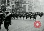 Image of troops march on the streets New York City USA, 1917, second 19 stock footage video 65675035260