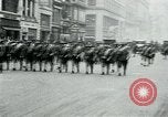 Image of troops march on the streets New York City USA, 1917, second 20 stock footage video 65675035260
