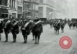 Image of troops march on the streets New York City USA, 1917, second 24 stock footage video 65675035260