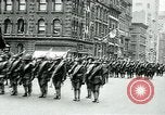 Image of troops march on the streets New York City USA, 1917, second 45 stock footage video 65675035260