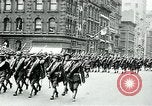 Image of troops march on the streets New York City USA, 1917, second 46 stock footage video 65675035260