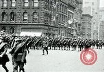 Image of troops march on the streets New York City USA, 1917, second 48 stock footage video 65675035260