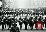 Image of troops march on the streets New York City USA, 1917, second 52 stock footage video 65675035260