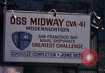 Image of Recommission of USS Midway San Francisco California USA, 1970, second 14 stock footage video 65675035271