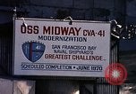 Image of Recommission of USS Midway San Francisco California USA, 1970, second 25 stock footage video 65675035271