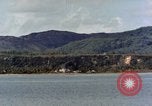 Image of US Navy warships shell Guam during World War II Guam, 1944, second 60 stock footage video 65675035328