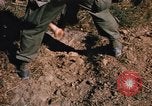Image of US troops digging foxholes during Operation Big Spring  Vietnam, 1967, second 29 stock footage video 65675035381
