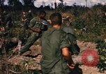 Image of US troops digging foxholes during Operation Big Spring  Vietnam, 1967, second 54 stock footage video 65675035381