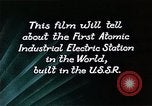 Image of atomic power plant Russia, 1955, second 39 stock footage video 65675035405