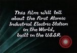 Image of atomic power plant Russia, 1955, second 41 stock footage video 65675035405