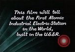 Image of atomic power plant Russia, 1955, second 42 stock footage video 65675035405