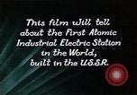 Image of atomic power plant Russia, 1955, second 46 stock footage video 65675035405