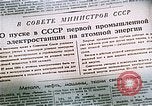 Image of atomic power plant Russia, 1955, second 62 stock footage video 65675035405