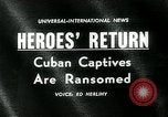 Image of Bay of Pigs Cuban prisoners return to USA Miami Florida USA, 1962, second 1 stock footage video 65675035412