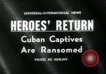 Image of Bay of Pigs Cuban prisoners return to USA Miami Florida USA, 1962, second 5 stock footage video 65675035412