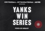 Image of New York Yankees vs Brooklyn Dodgers Brooklyn New York City USA, 1952, second 14 stock footage video 65675035476
