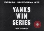 Image of New York Yankees vs Brooklyn Dodgers Brooklyn New York City USA, 1952, second 15 stock footage video 65675035476