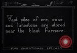 Image of blast furnace and slag pit United States USA, 1920, second 12 stock footage video 65675035528