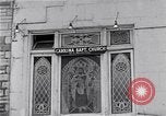 Image of Lenox Avenue, Harlem, New York City, on a snowy day New York City USA, 1963, second 41 stock footage video 65675035550