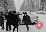 Image of Snow scene in Harlem New York City USA, 1963, second 33 stock footage video 65675035556
