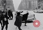 Image of Snow scene in Harlem New York City USA, 1963, second 34 stock footage video 65675035556