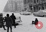 Image of Snow scene in Harlem New York City USA, 1963, second 36 stock footage video 65675035556