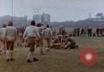 Image of Football field in racecourse infield Tsingtao China, 1946, second 7 stock footage video 65675035638