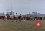 Image of Football field in racecourse infield Tsingtao China, 1946, second 43 stock footage video 65675035638