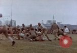 Image of Football field in racecourse infield Tsingtao China, 1946, second 54 stock footage video 65675035638
