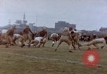 Image of Football field in racecourse infield Tsingtao China, 1946, second 59 stock footage video 65675035638
